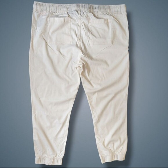 Buffalo David Bitton Women's Cream Jogger Pants Soft Pull-On Waist Plus Size XXL - Picture 4 of 11